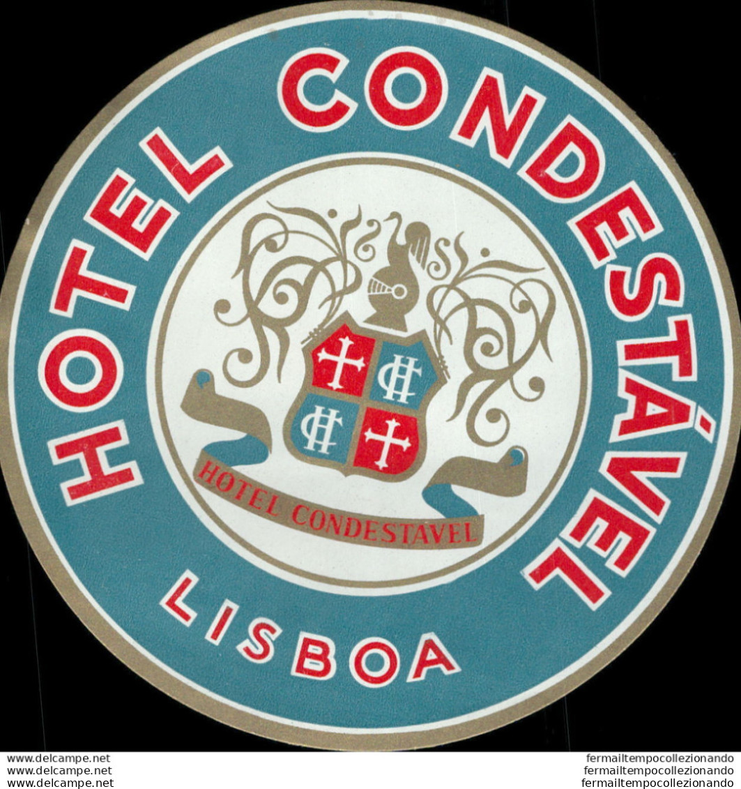 Bh155 Etichetta Da Bagaglio Hotel Condestavel - Autres & Non Classés