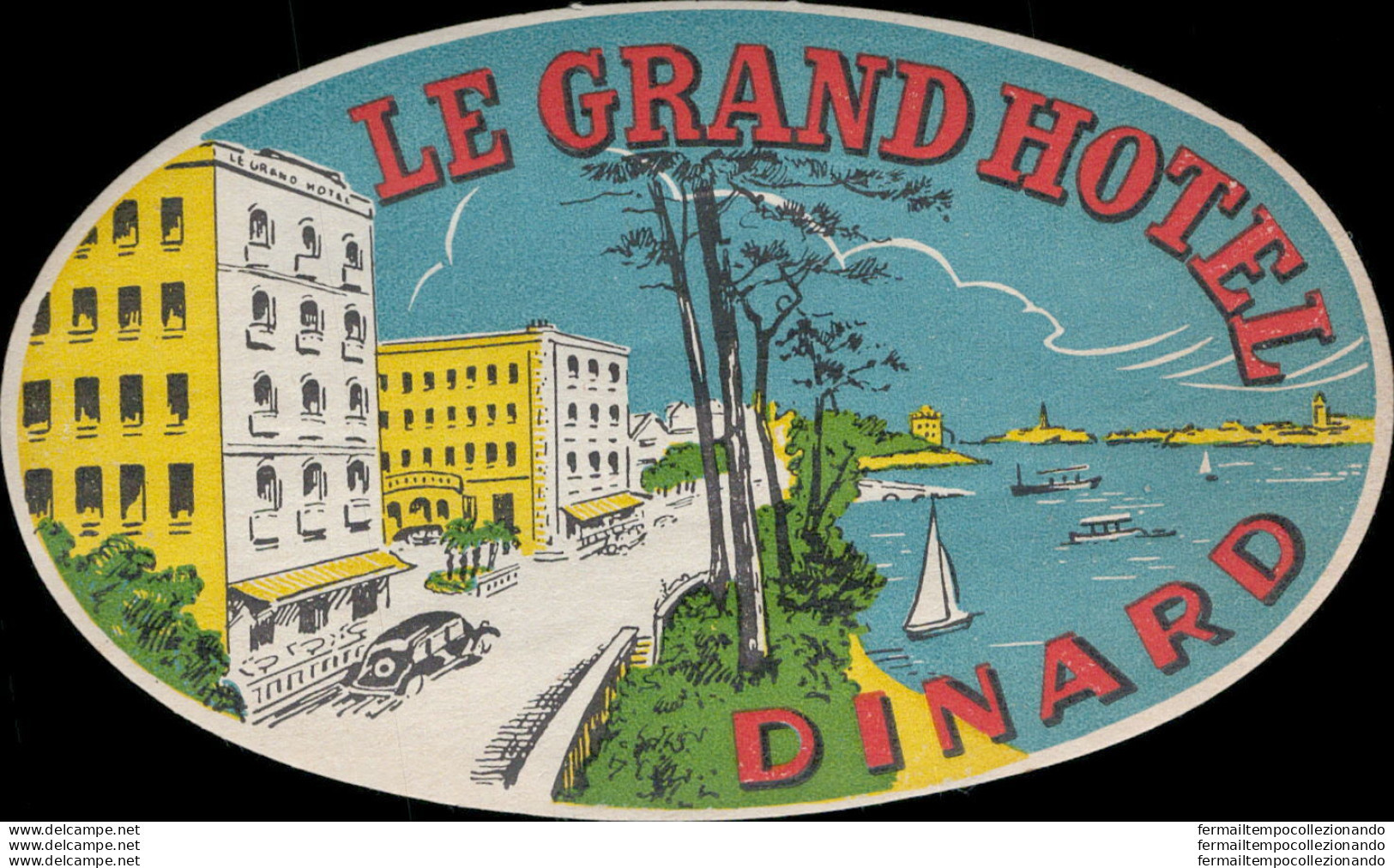 Bh137 Etichetta Da Bagaglio  Hotel Le Grand Hotel Di Nard - Andere & Zonder Classificatie