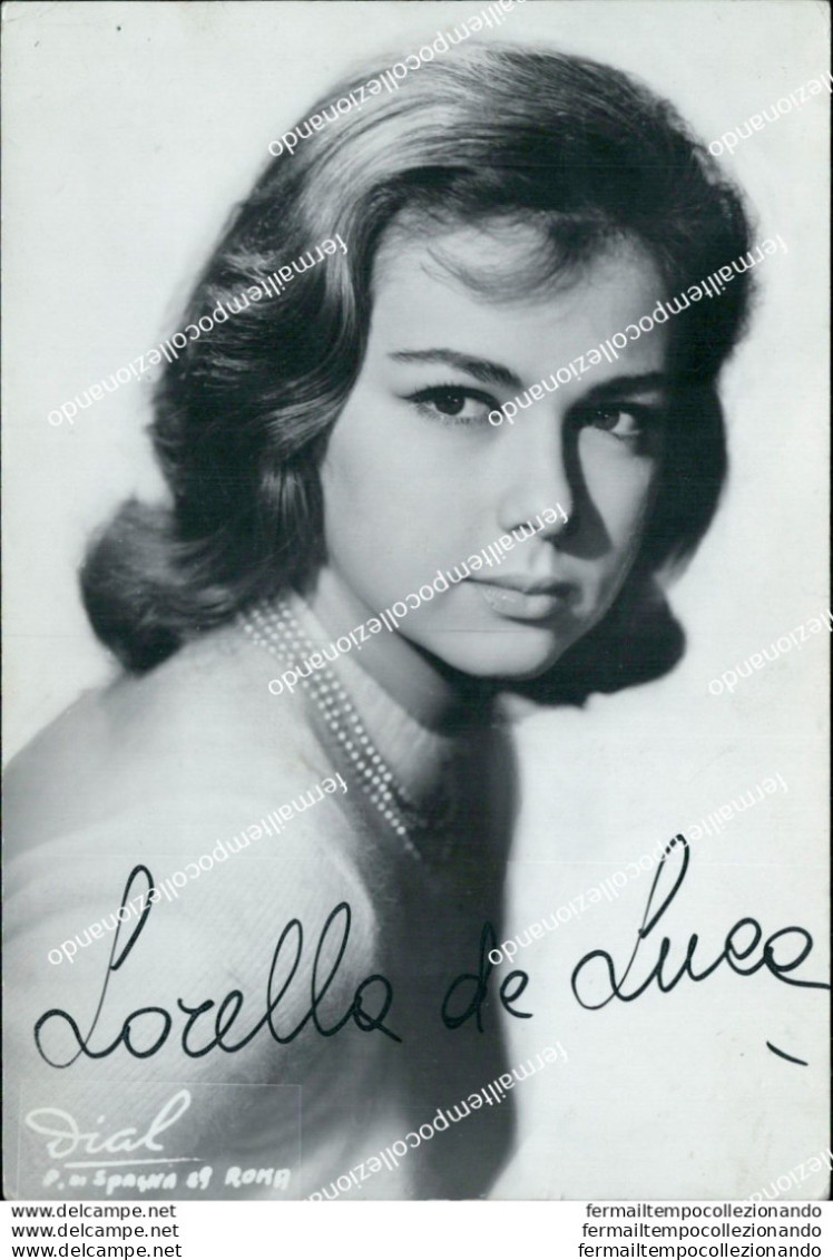 Bf598 Cartolina Personaggi Famosi Lorella De Luca Autografo Attrice Actress - Artiesten