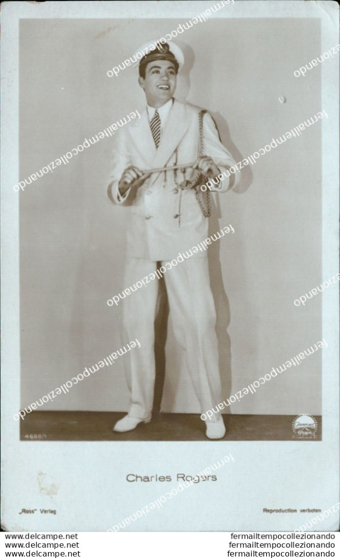 Bc570 Cartolina Charles Rogers Attore Actor Star Personaggi Famosi - Entertainers