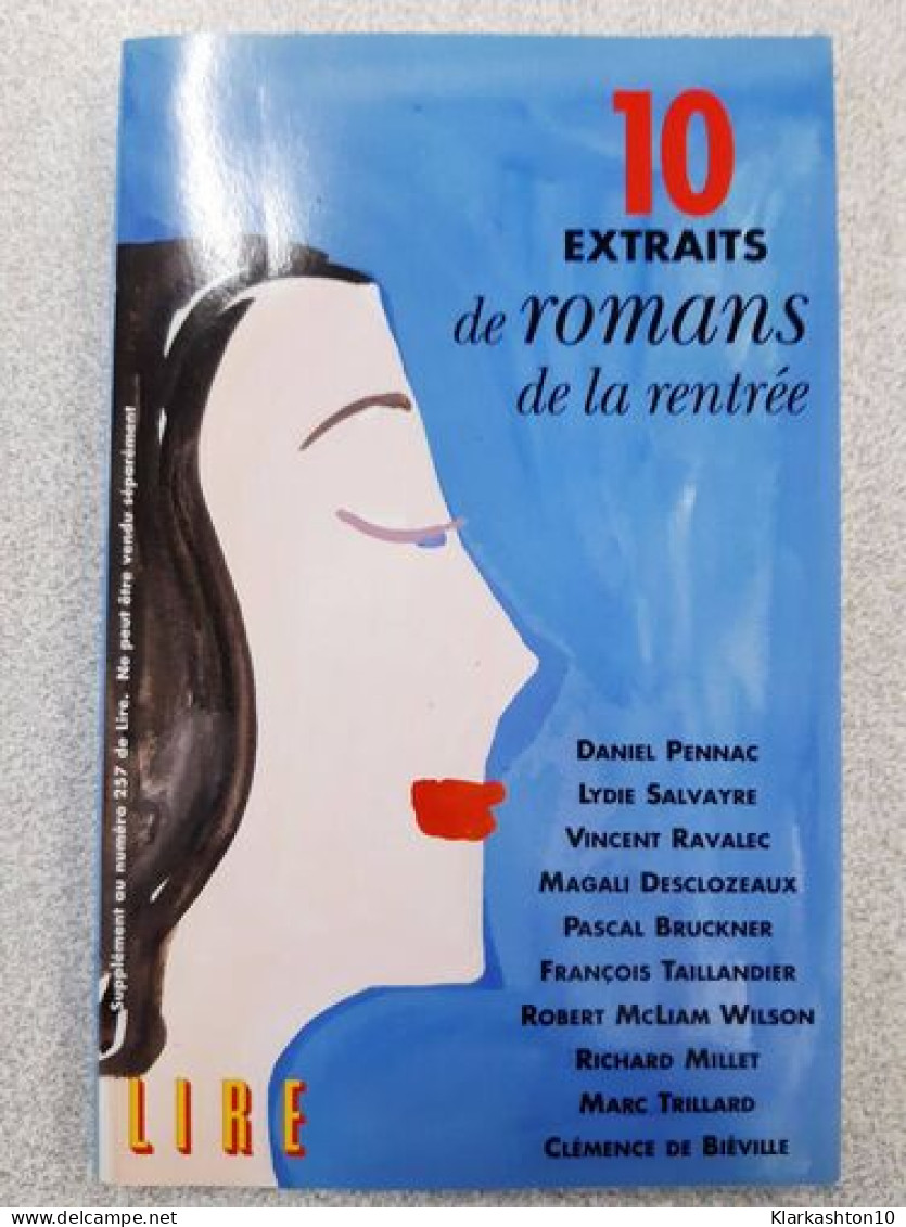 10 Extraits De Romans De La Rentrée - Other & Unclassified