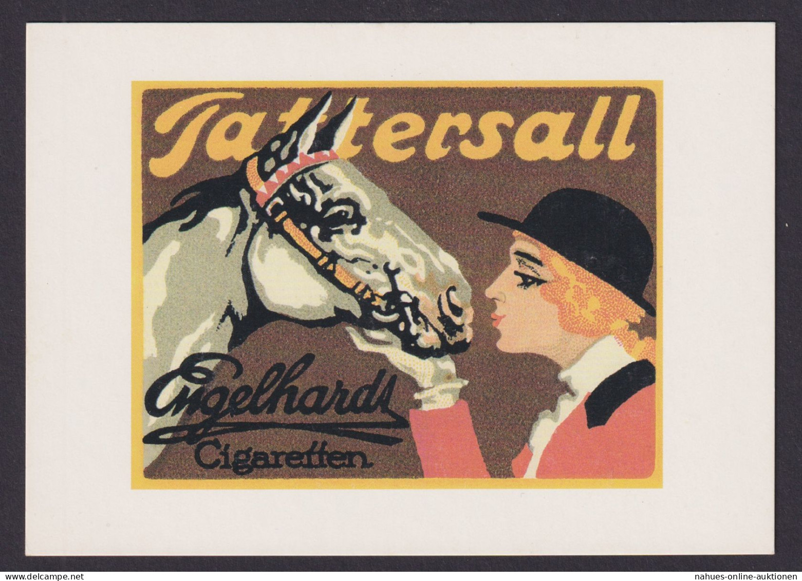 Künstlerkarte Ansichtskarte Reklame Werbung Engelhardt Cigaretten Werbung - Advertising