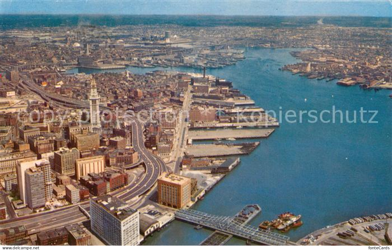 73732467 Boston_Massachusetts Waterfront Looking North From Congress Street Brid - Autres & Non Classés