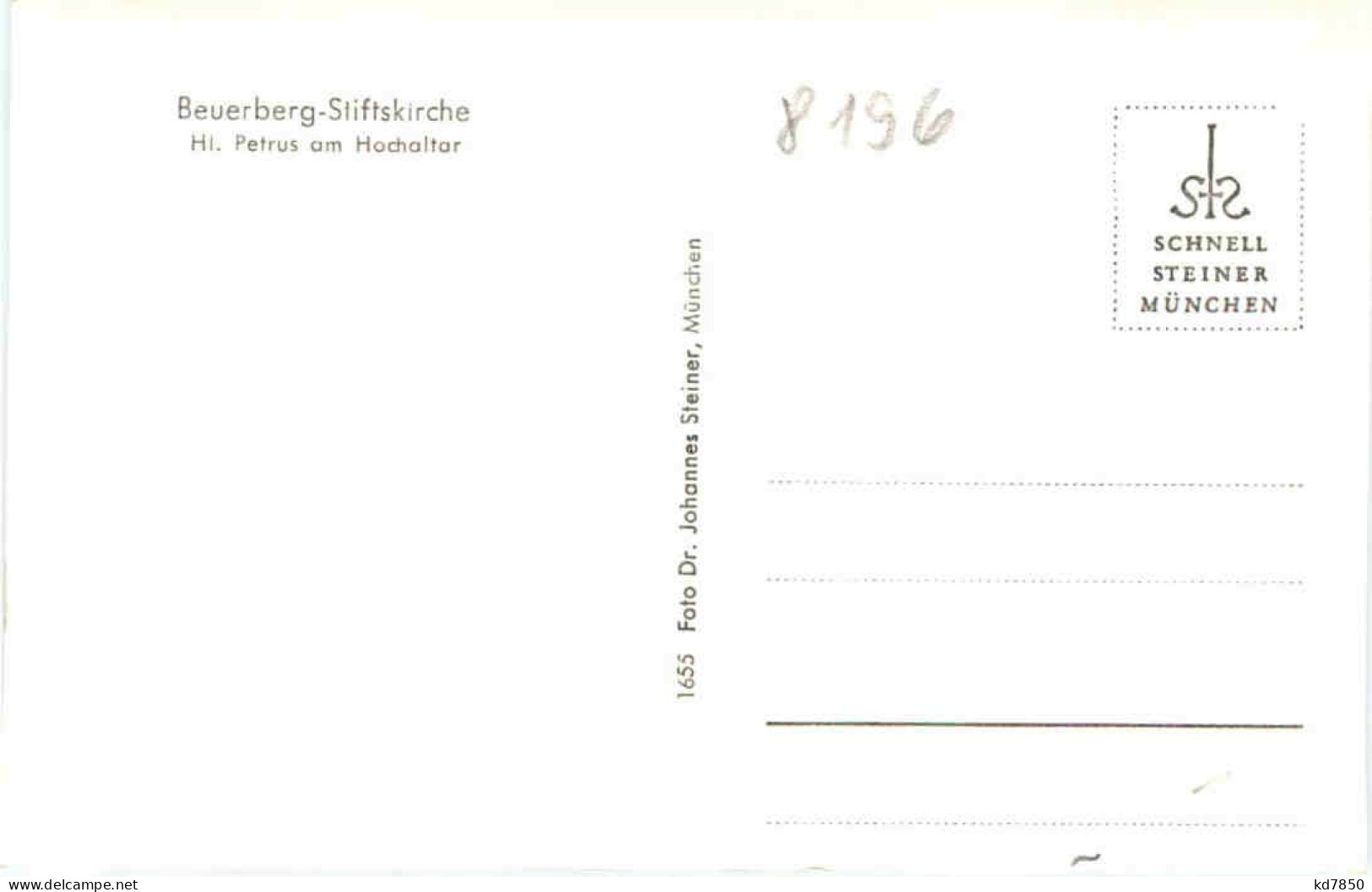 Beuerberg Im Loisachtal, Stiftskirche, Hl. Petrus Am Hochaltar - Bad Tölz