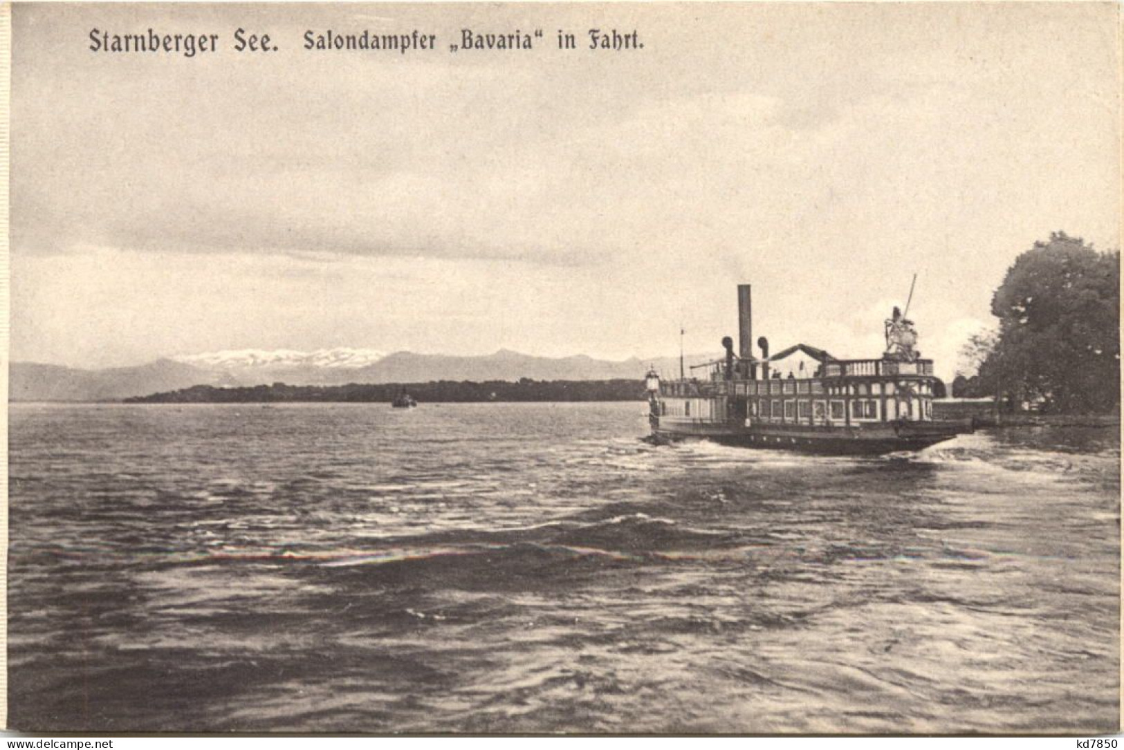 Starnberger See, Dampfer Bavaria In Fahrt - Starnberg