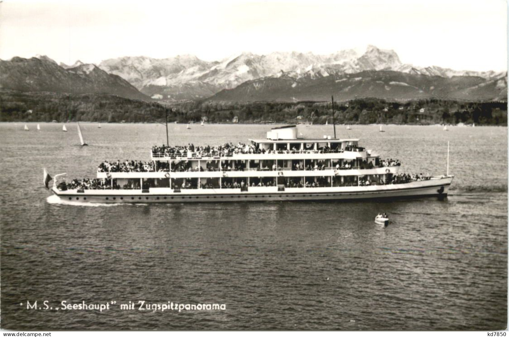 Starnberger See, MS Seeshaupt Mit Zugspitzpanorama - Starnberg
