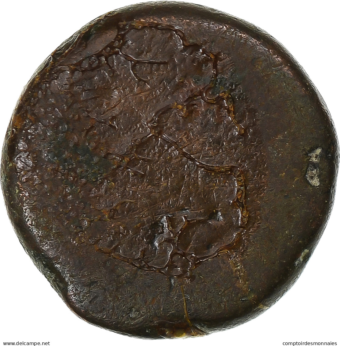 Inde Française , Louis XV, Doudou, N.d. (1715-1774), Pondichéry, Bronze, B+ - Autres & Non Classés