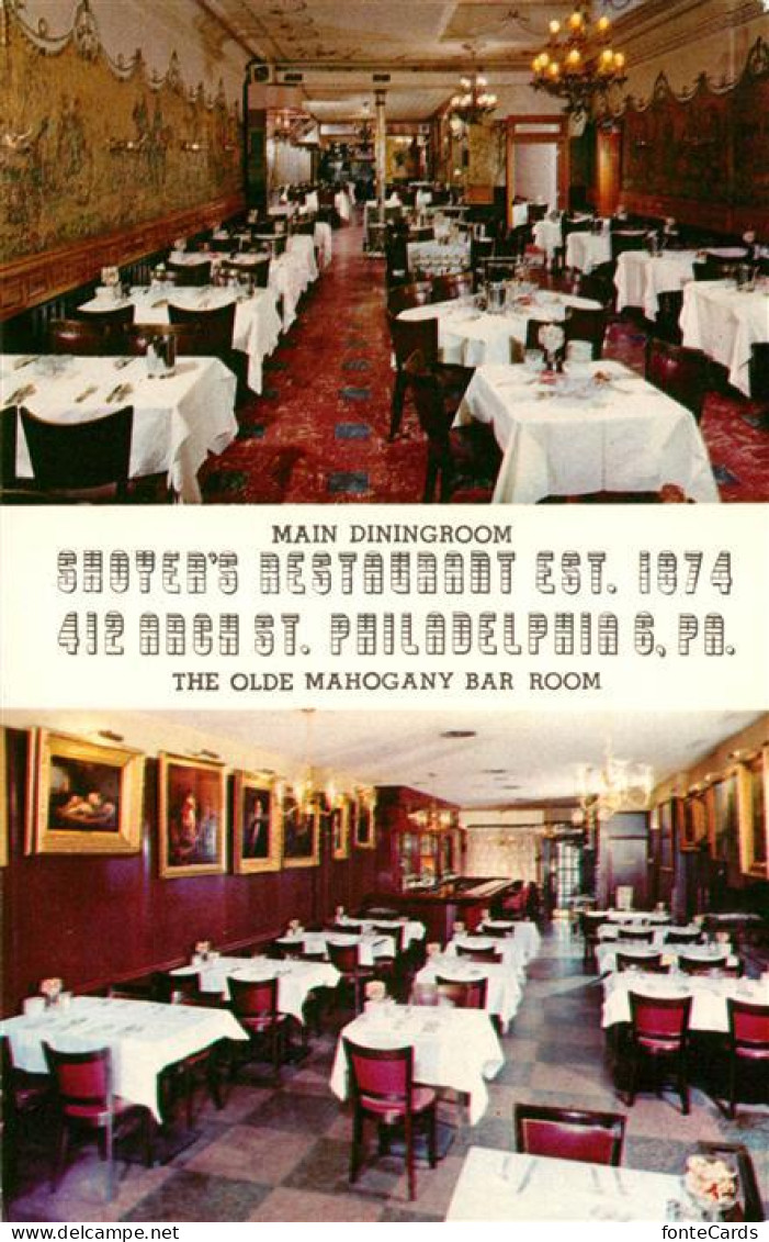 73098310 Philadelphia Pennsylvania Shoyers Oldest Restaurant Philadelphia Pennsy - Altri & Non Classificati