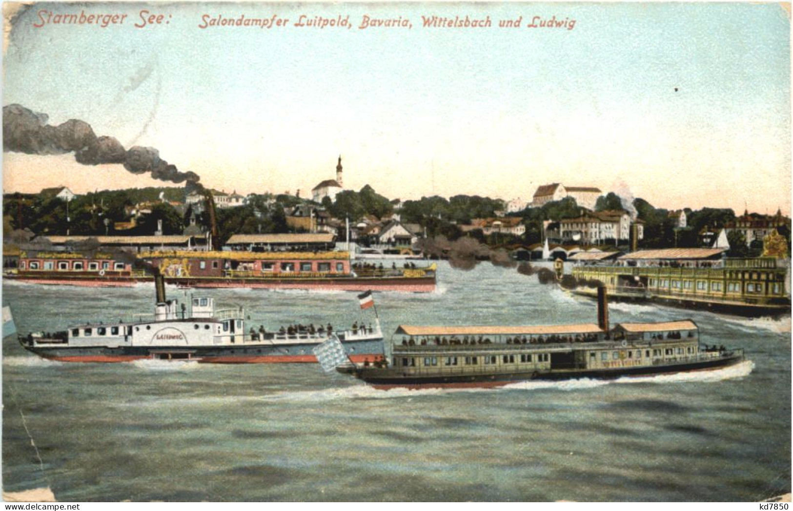 Starnberger See, Dampfer Luitpold, Bavaria Wittelsbach Und Ludwig - Starnberg