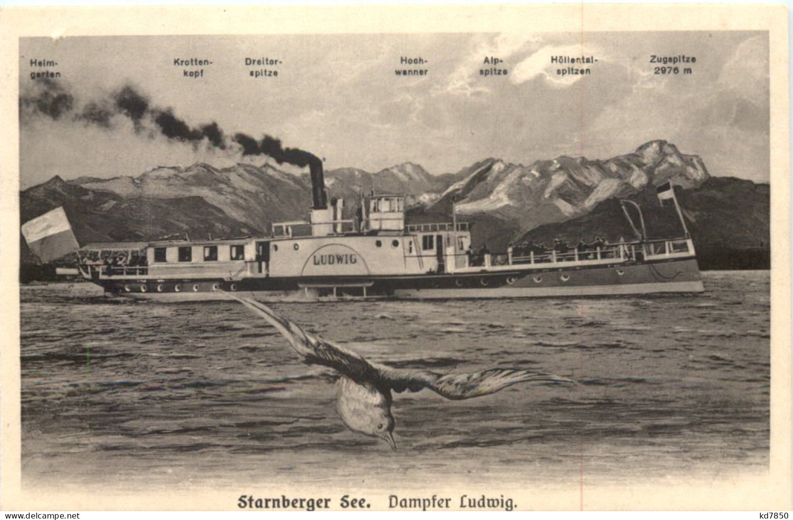 Starnberger See, Dampfer Ludwig - Starnberg