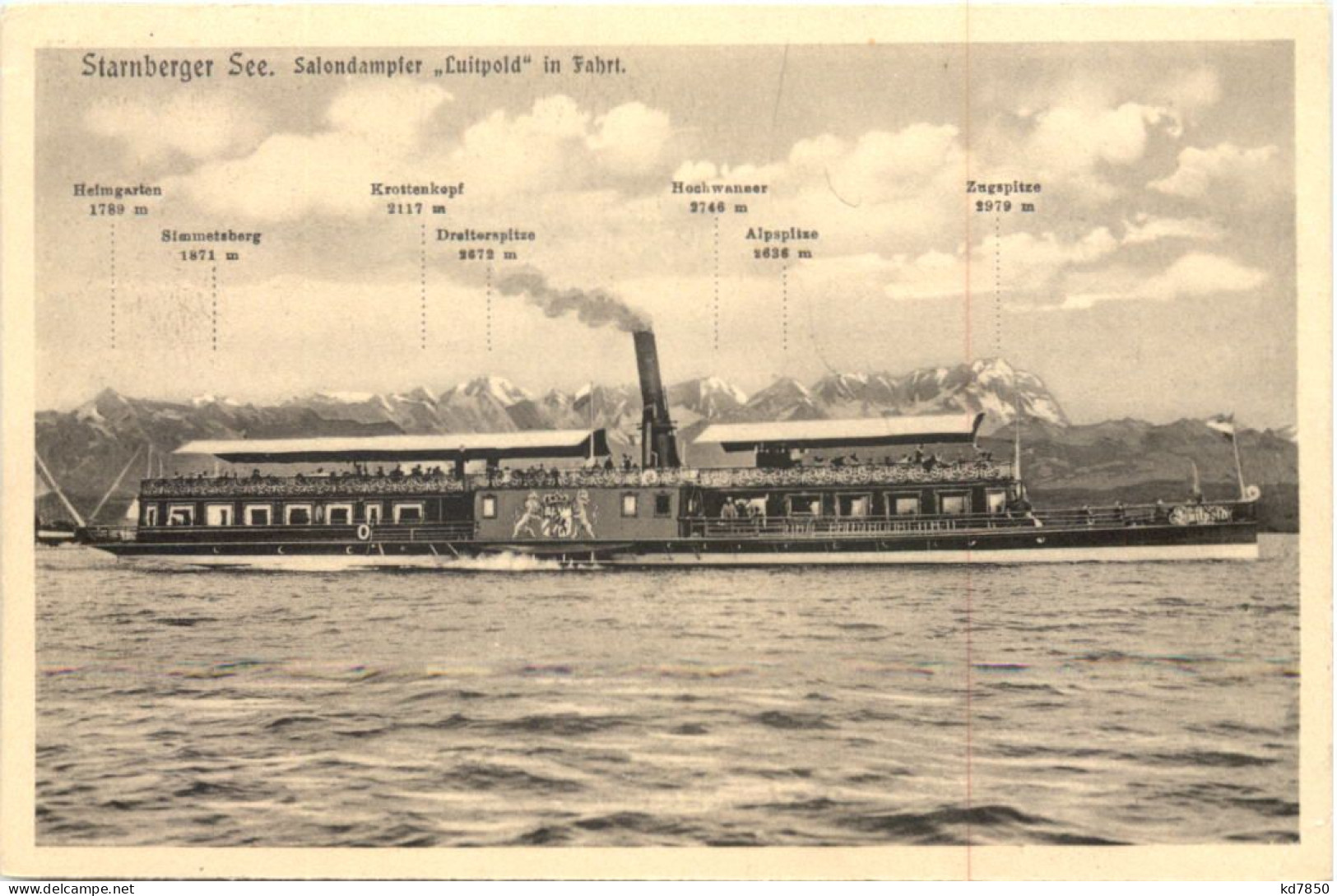 Starnberger See, Dampfer Luitpold - Starnberg