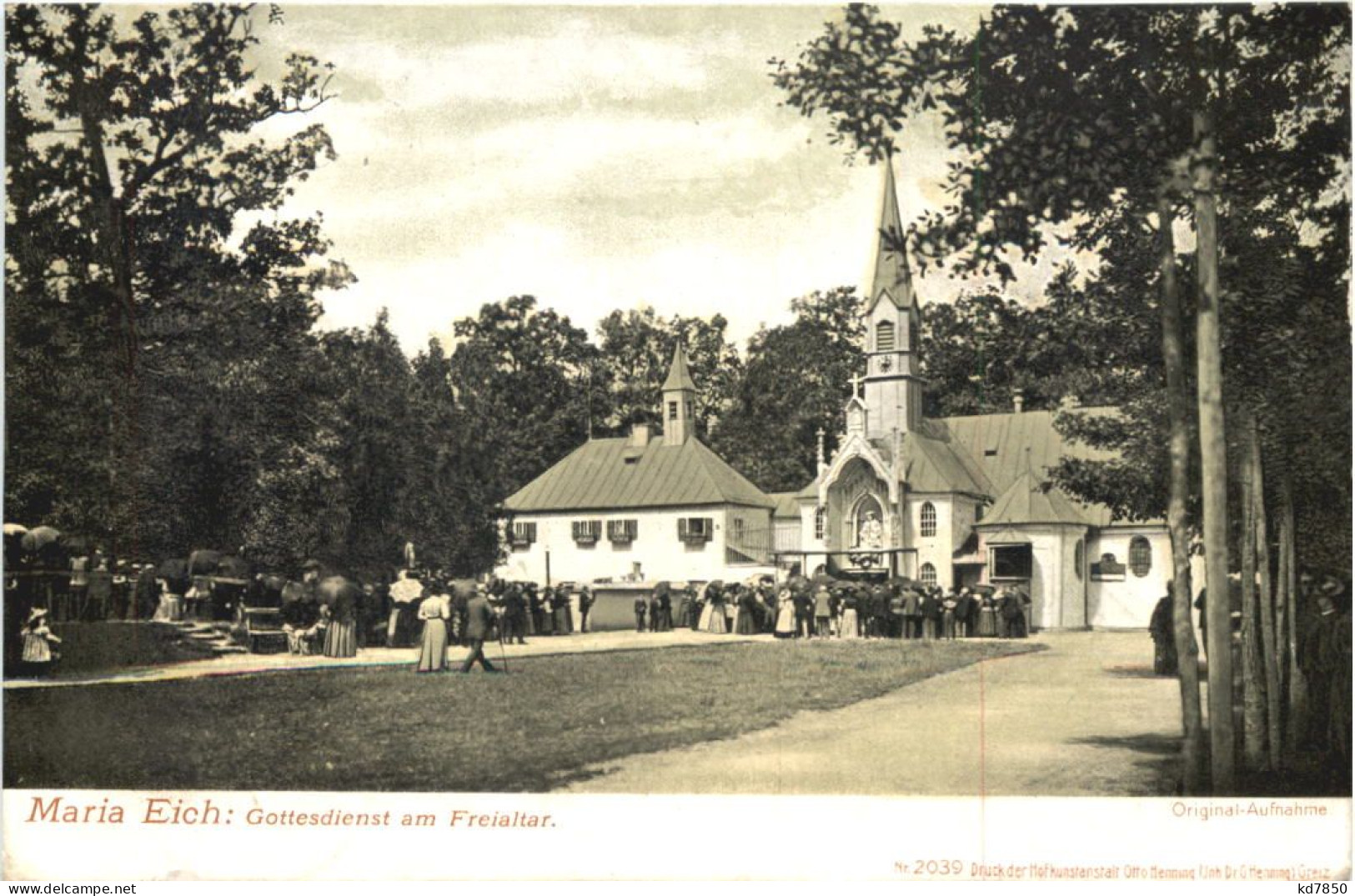 Wallfahrtskapelle Maria Eich Bei Planegg, Gottesdienst Am Freialtar - Muenchen