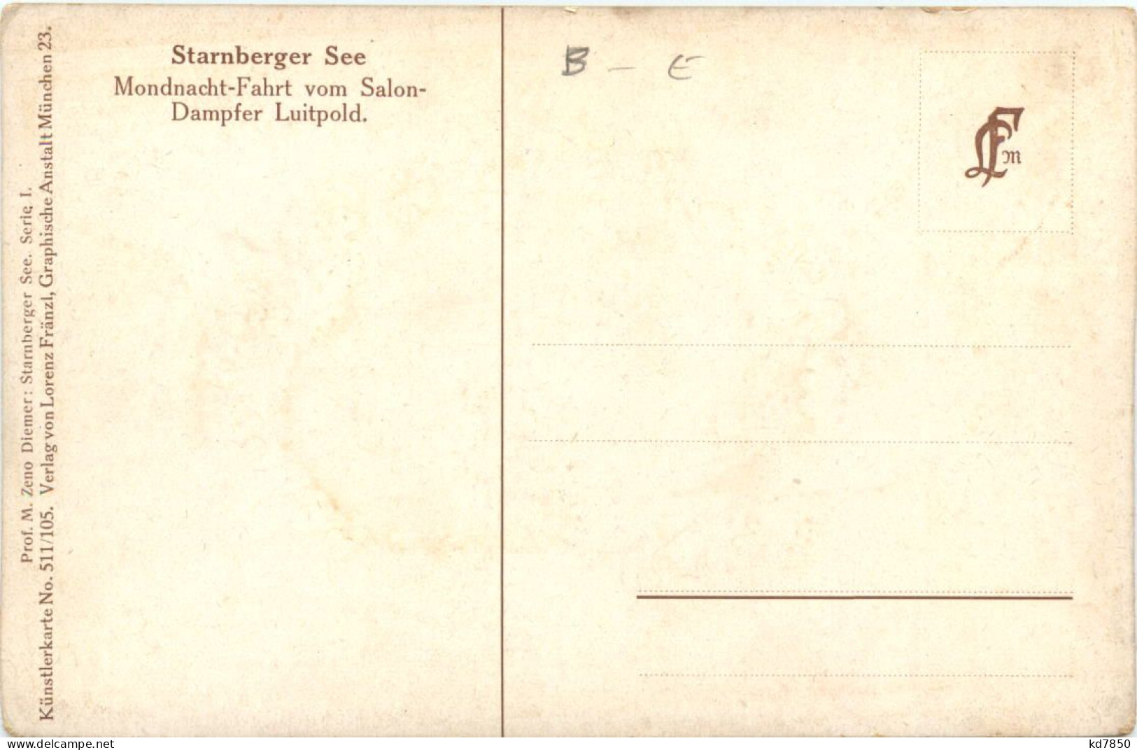 Starnberger See, Dampfer Luitpold - Starnberg