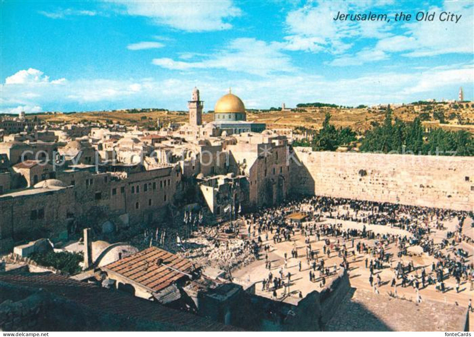 73070137 Jerusalem Yerushalayim Panorama Old City Temple Area Klagemauer Jerusal - Israel