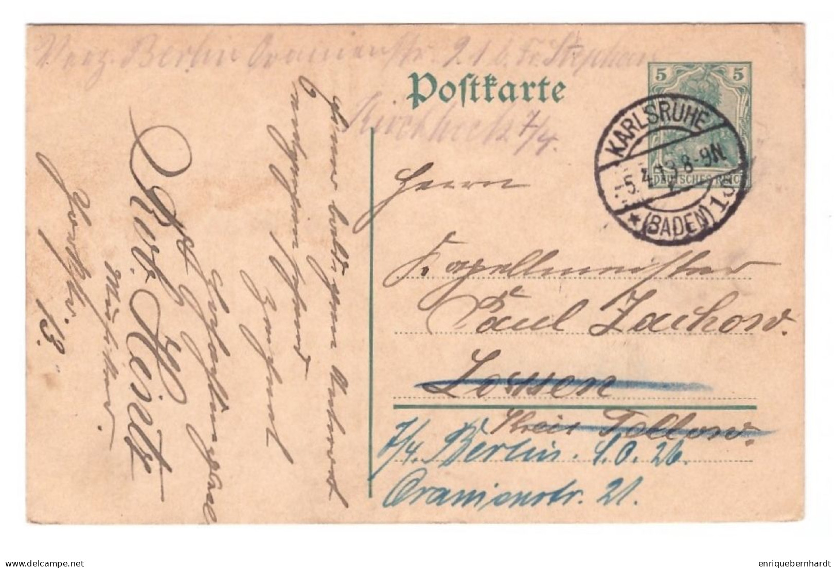 DEUTSCHLAND // POSTKARTE // 1913 - Autres & Non Classés