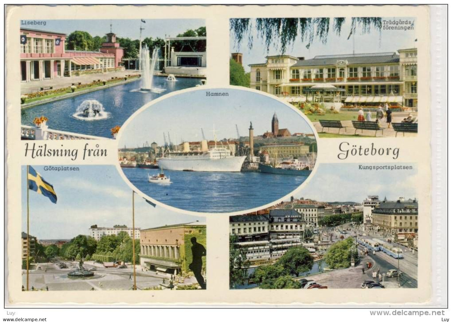 Hälsning Fran GÖTEBORG - Multi View: Hamnen, Götaplatsen, Kungsportsplatsen .... - Suède