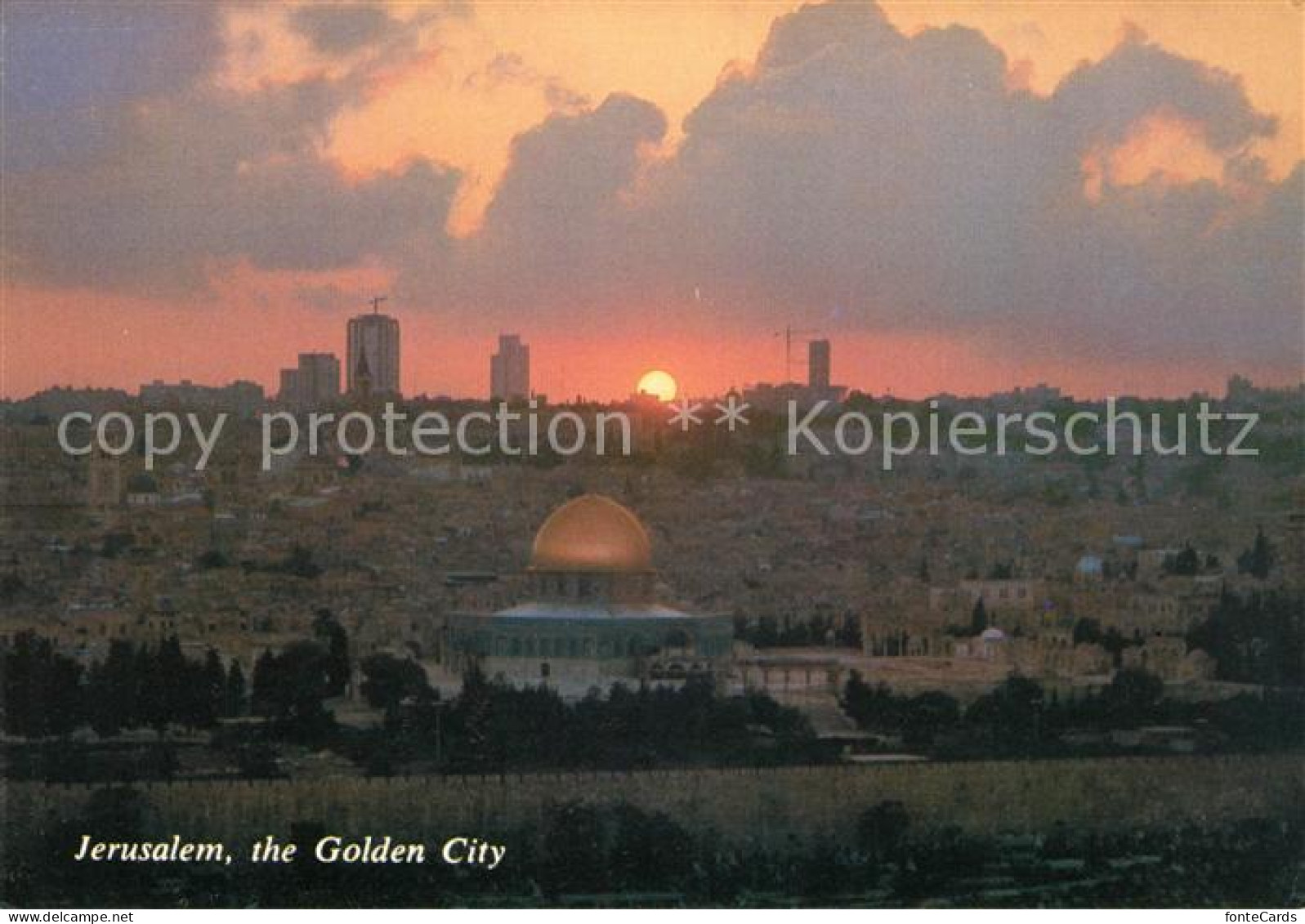 73070127 Jerusalem Yerushalayim The Golden City Seen From Mount Of Olives Jerusa - Israel