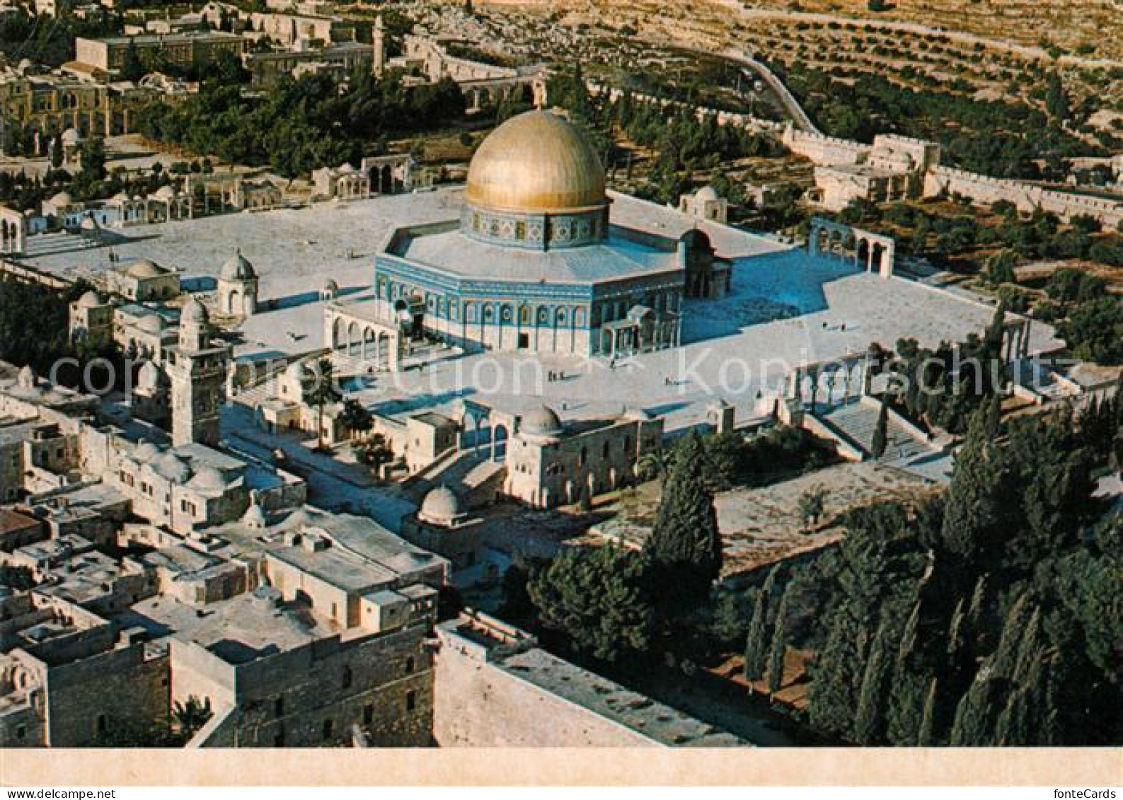 73070116 Jerusalem Yerushalayim Dome Of The Rock Kuppel Des Felsendoms Fliegerau - Israel