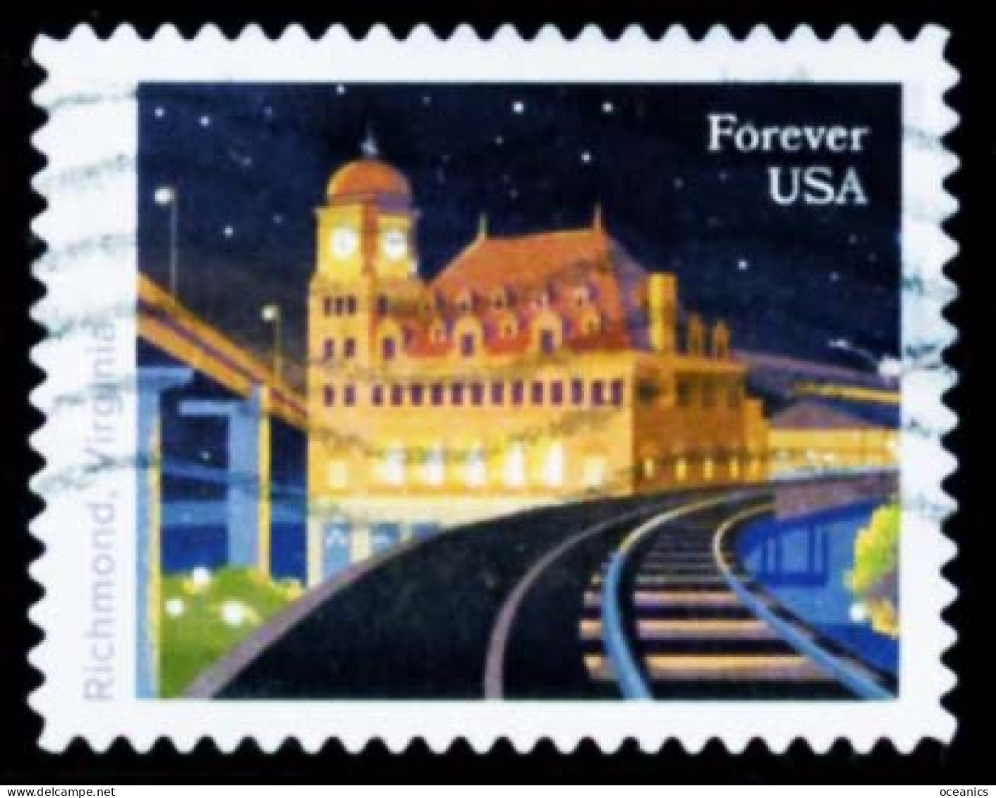 Etats-Unis / United States (Scott No.5759 - Historic Railroad Stations) (o) - Gebruikt