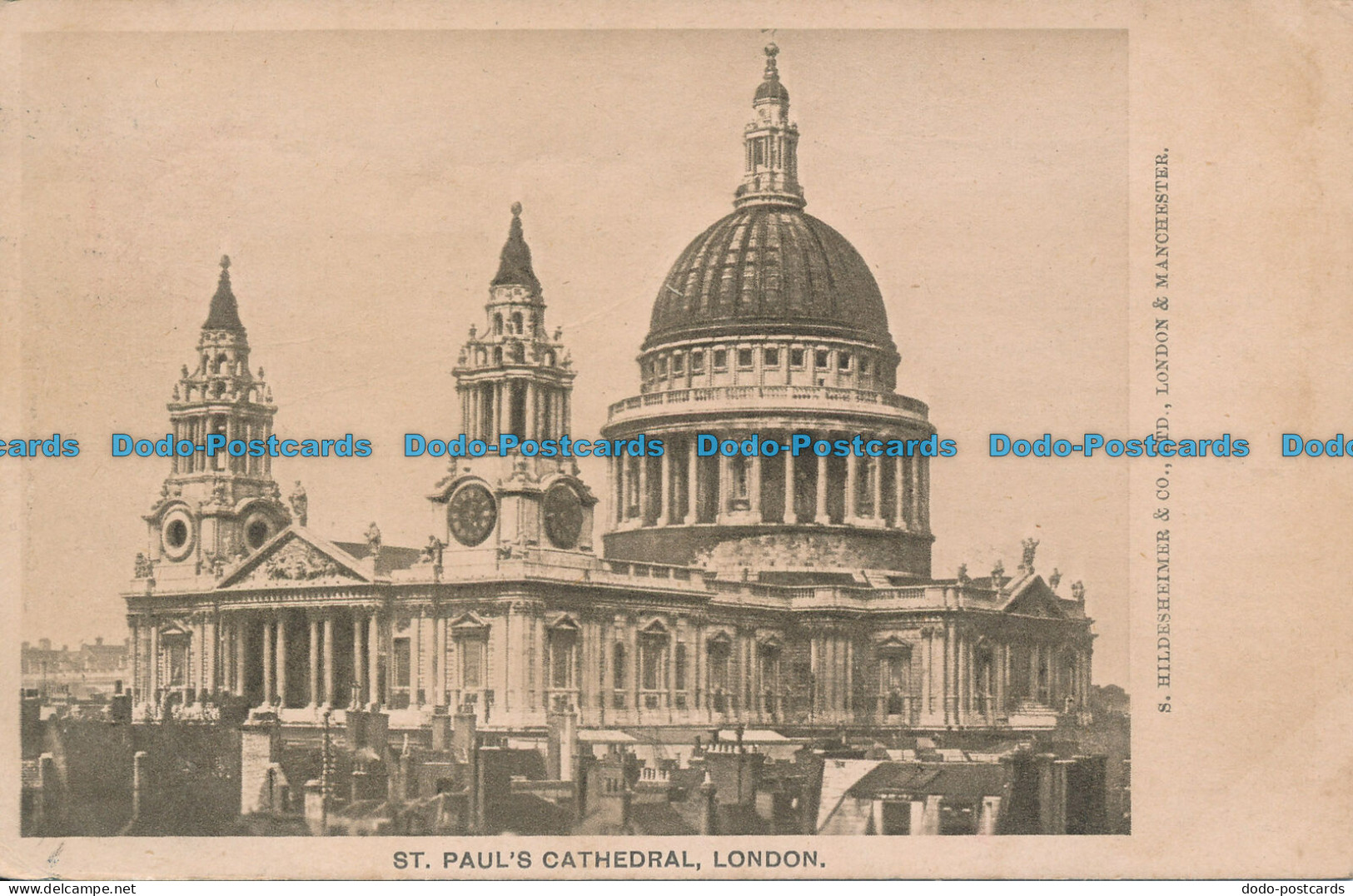 R048947 St. Pauls Cathedral. London. Hildesheimer. 1912 - Autres & Non Classés