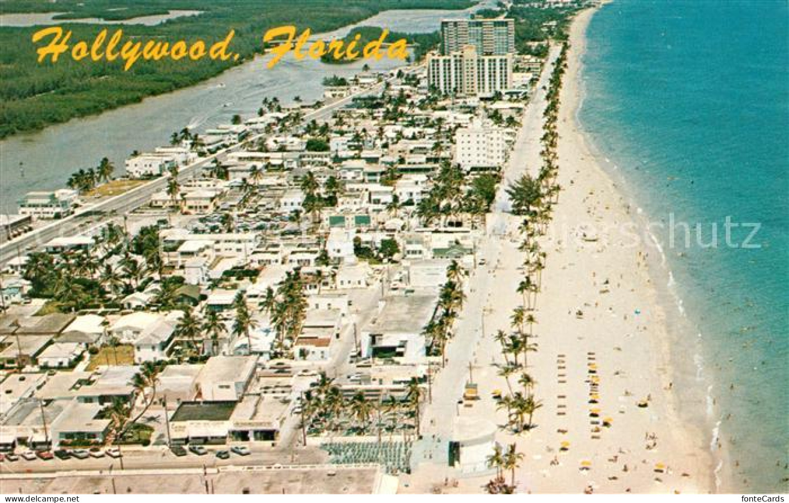 73062861 Hollywood_Florida Bird_s Eye View - Andere & Zonder Classificatie