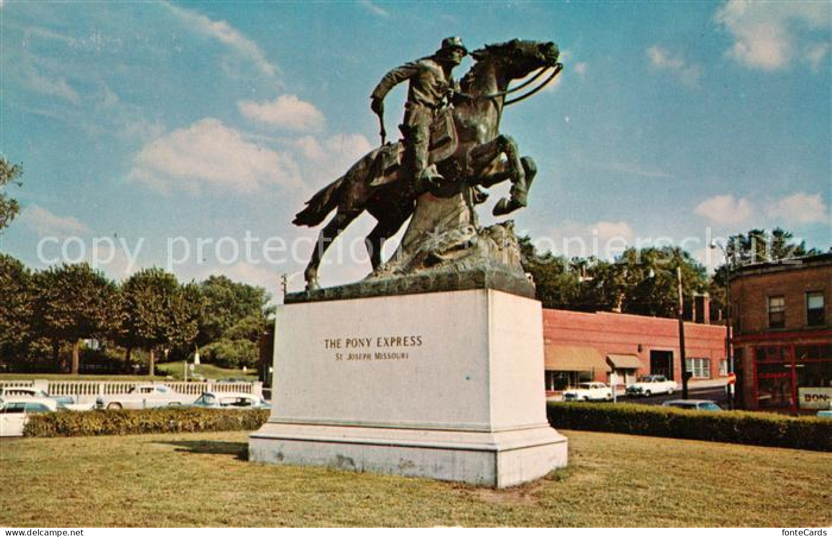 73061624 St_Joseph_Missouri Pony Express Statue - Sonstige & Ohne Zuordnung