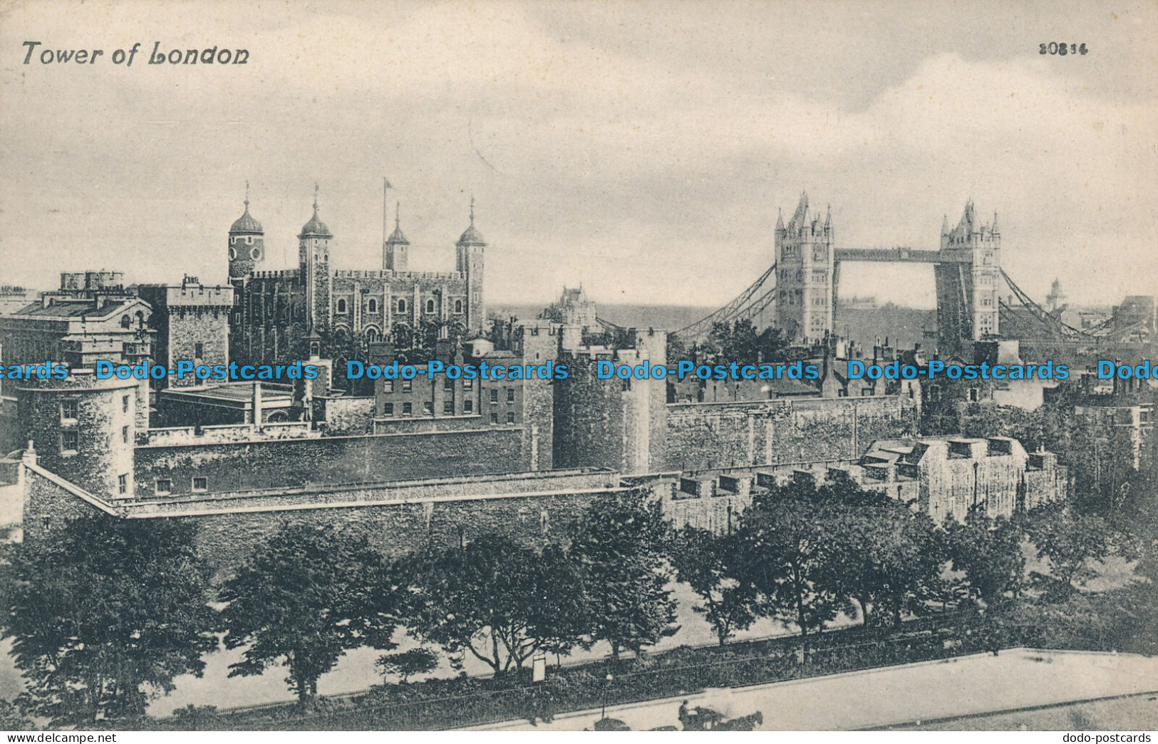 R048982 Tower Of London. Valentine. 1908 - Autres & Non Classés