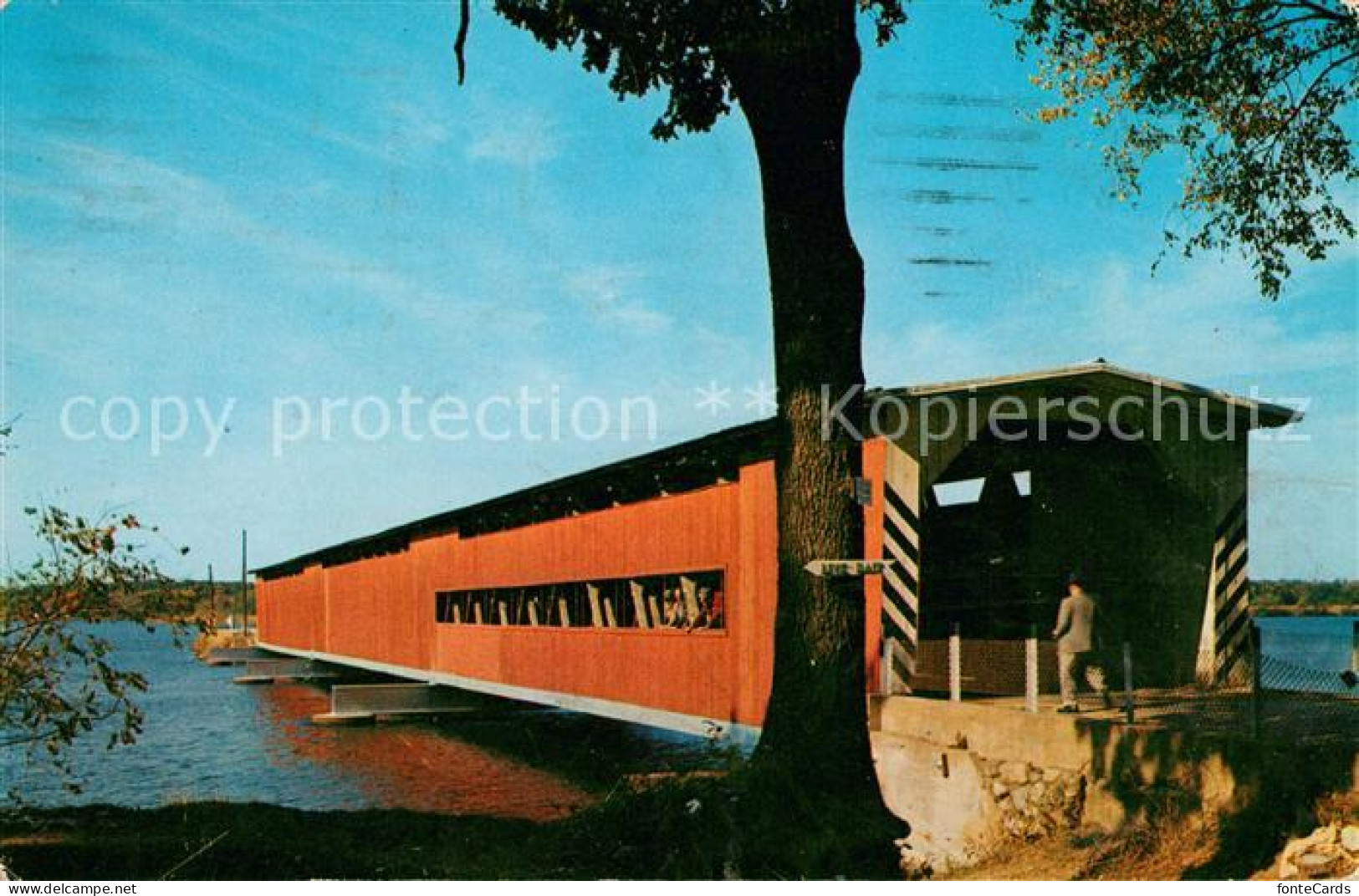 73061564 Sturgis_Michigan Covered Bridge Spanning The St Joseph River - Andere & Zonder Classificatie