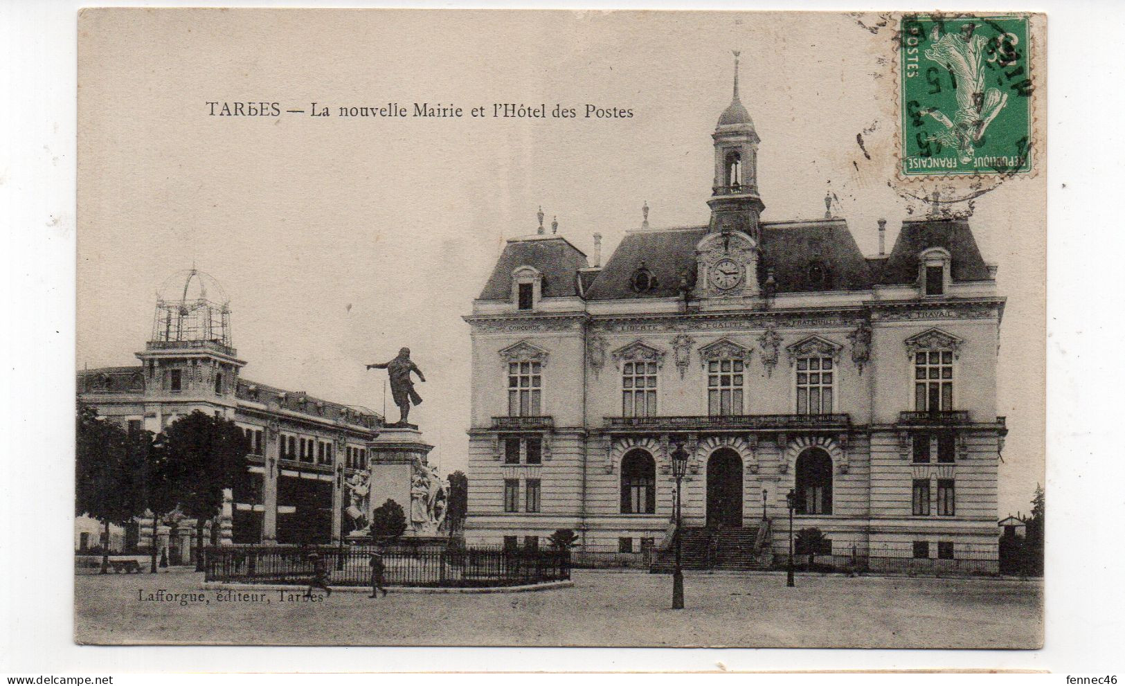 65 - TARBES - La Nouvelle Mairie Et L'Hôtel Des Postes - 1915 (L78) - Tarbes