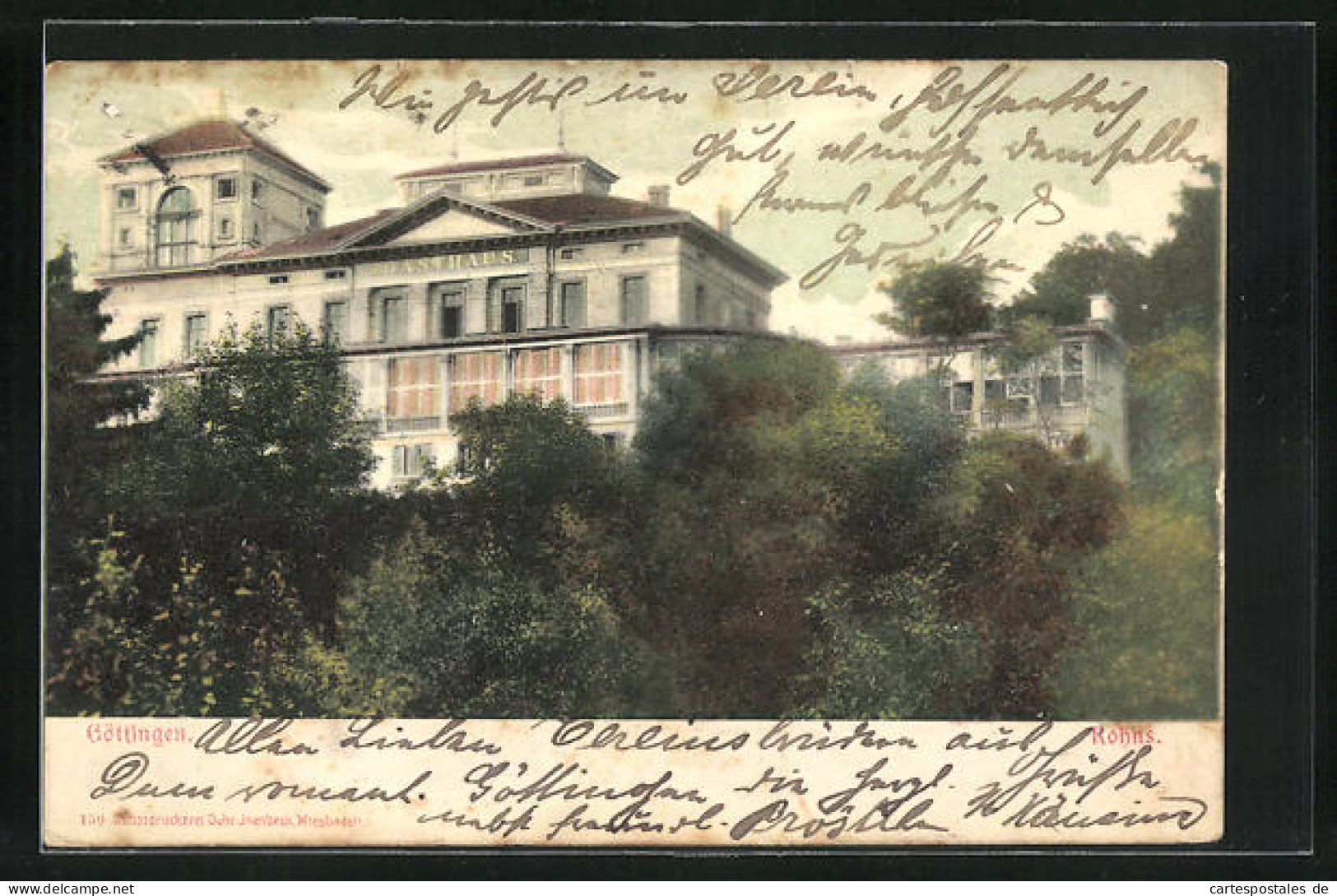 AK Göttingen, Ansicht Vom Gasthaus Rohns  - Goettingen