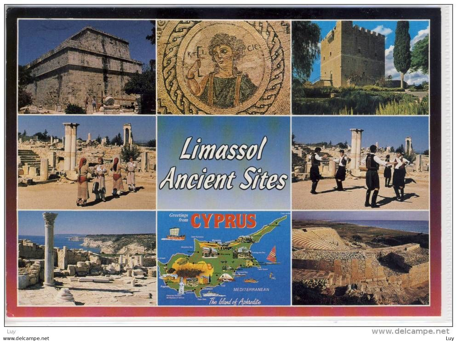 CYPRUS - Ancient Sites Of LIMASSOL,  Multi View   , Large Format, Nice Stamp - Zypern
