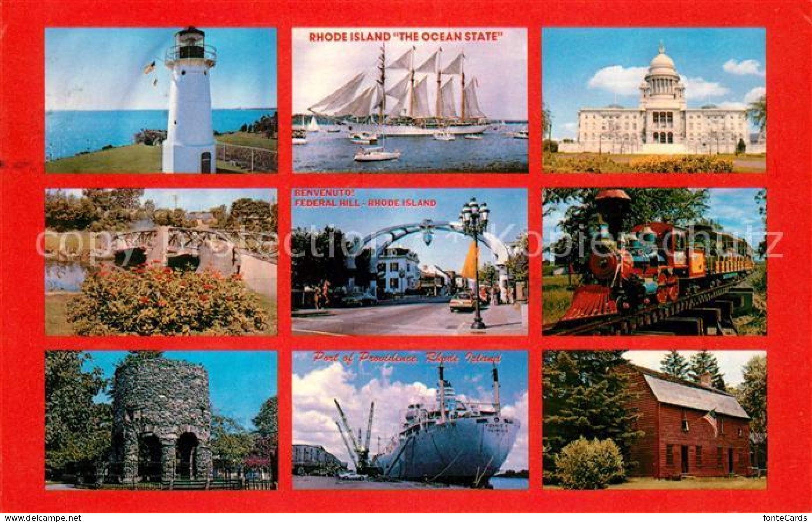 73061439 Rhode_Island_US-State Lighthouse Warwick Tall Ships Newport State House - Altri & Non Classificati