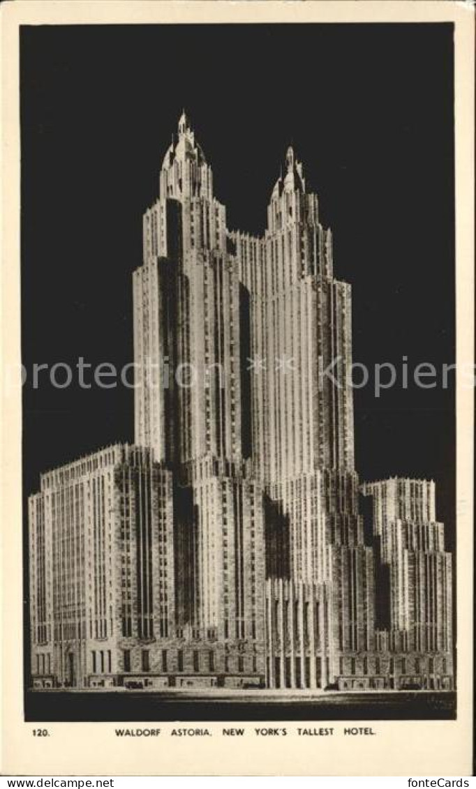 71896998 New_York_City Waldorf Astoria New York'  Tallest Hotel - Autres & Non Classés