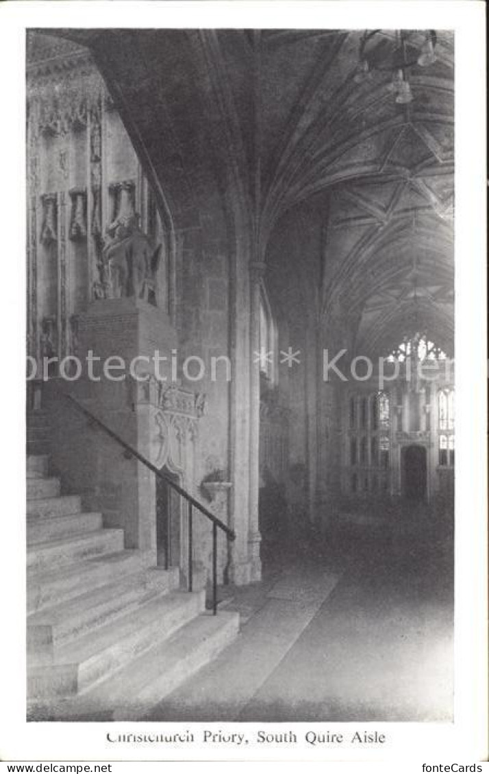71893144 Christchurch Dorset Priory Soth Quire Aisle  - Andere & Zonder Classificatie