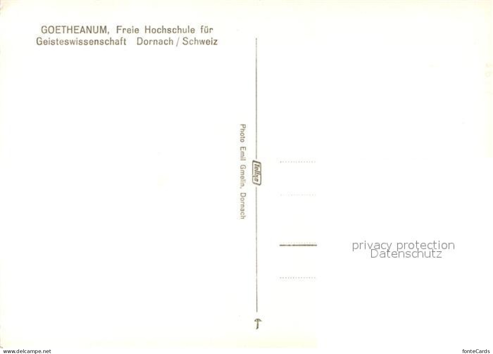 13575396 Dornach SO Goetheanum Freie Hochschule Fuer Geisteswissenschaften Archi - Sonstige & Ohne Zuordnung