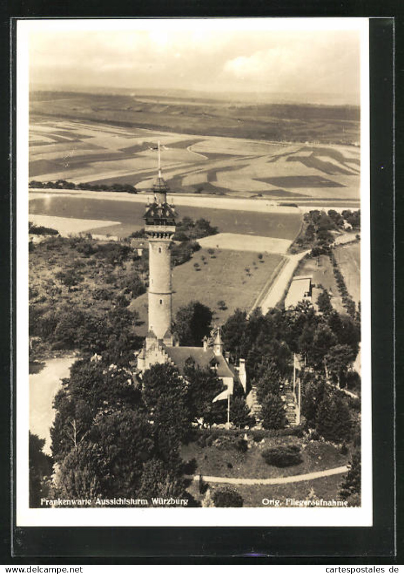 AK Würzburg, Orig. Fliegeraufnahme Der Frankenwarte  - Würzburg