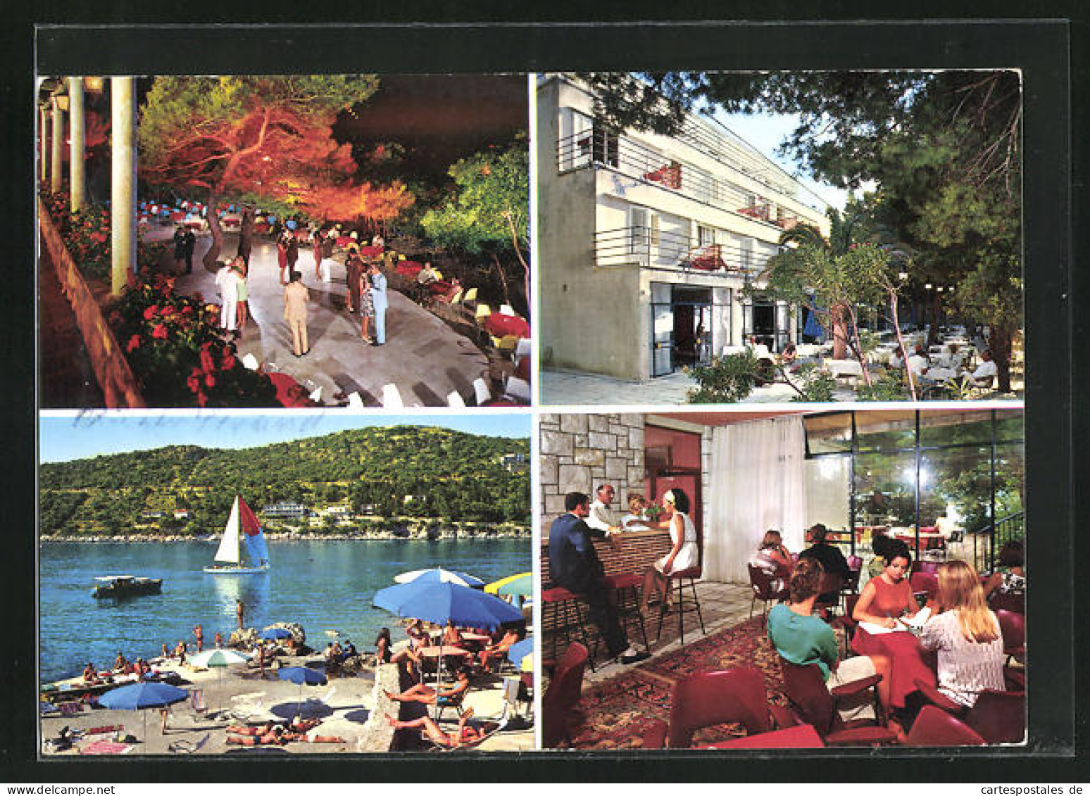 AK Dubrovnik, Vier Ansichten Hotel Splendid  - Croatie