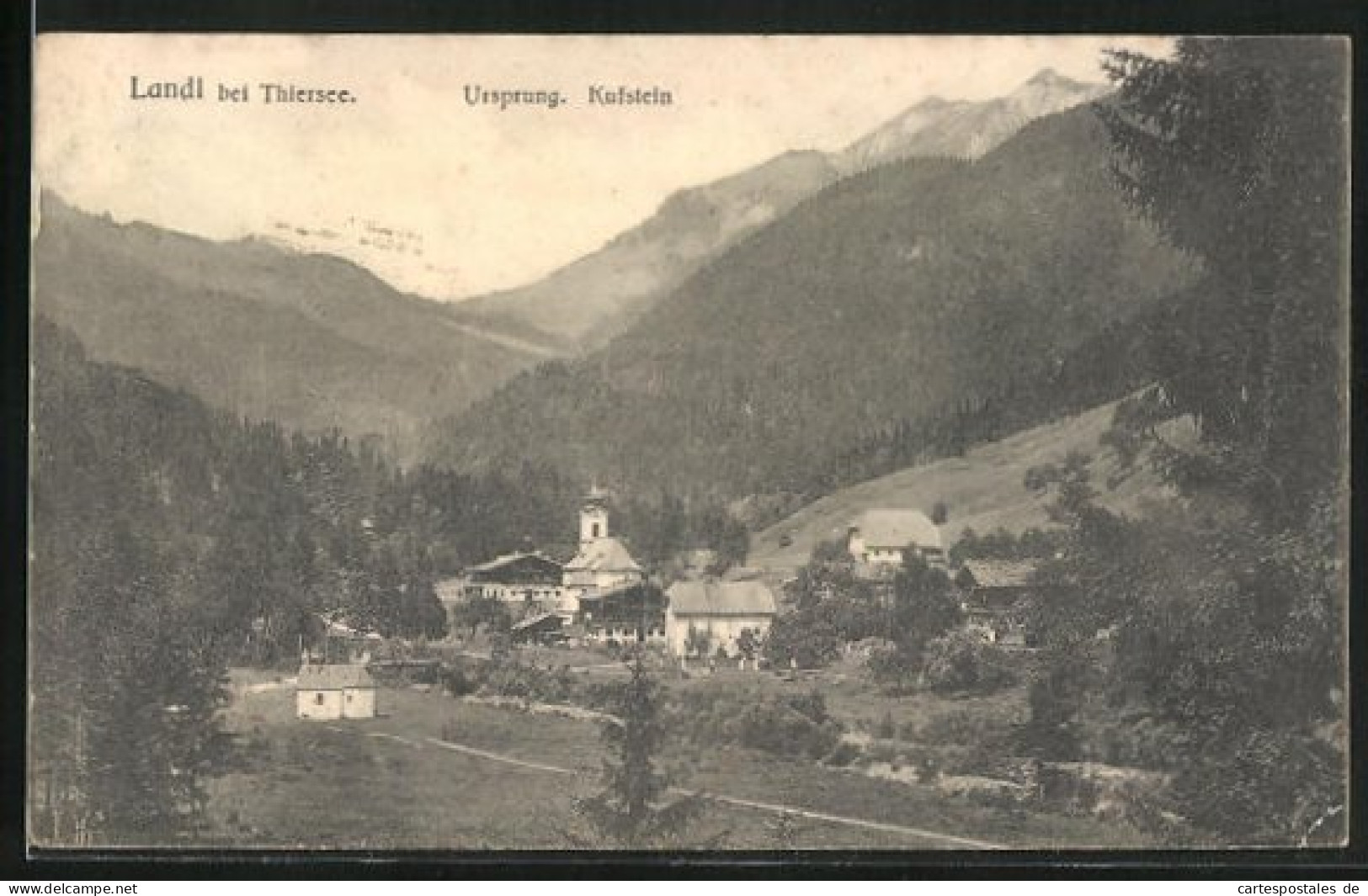 AK Thiersee, Ortspartie Im Gebirge  - Other & Unclassified