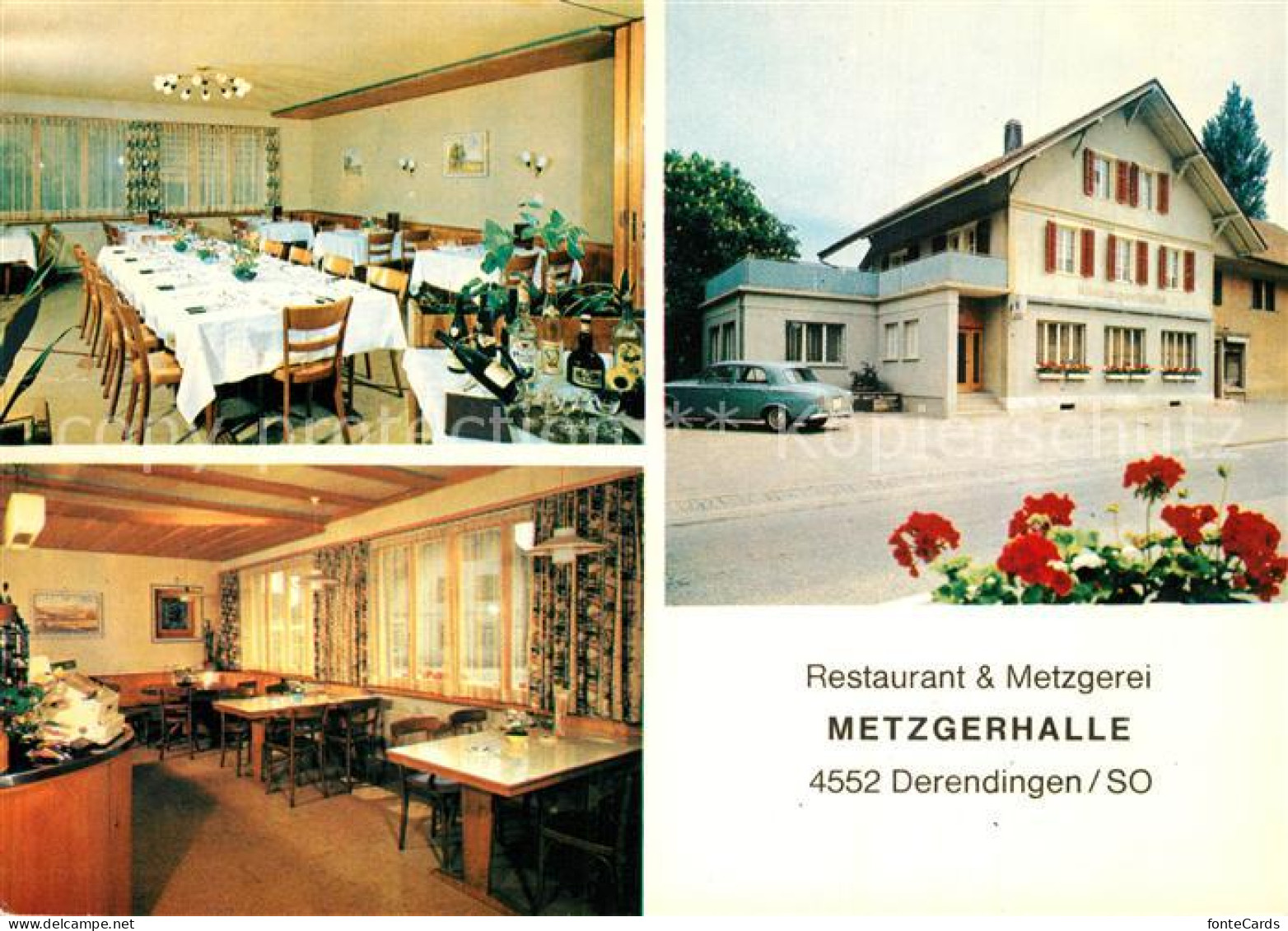 13504296 Derendingen SO Restaurant Metzgerei Metzgerhalle Derendingen SO - Autres & Non Classés