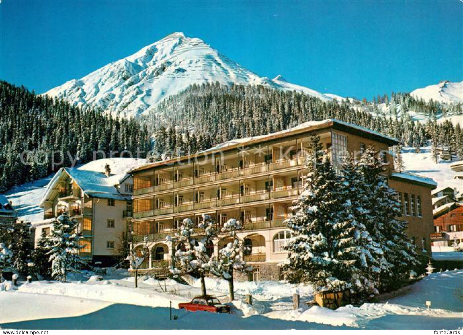 13360436 Davos Platz GR Erholungsheim St Vinzenz Wintersportplatz Alpen Mit Schi - Autres & Non Classés