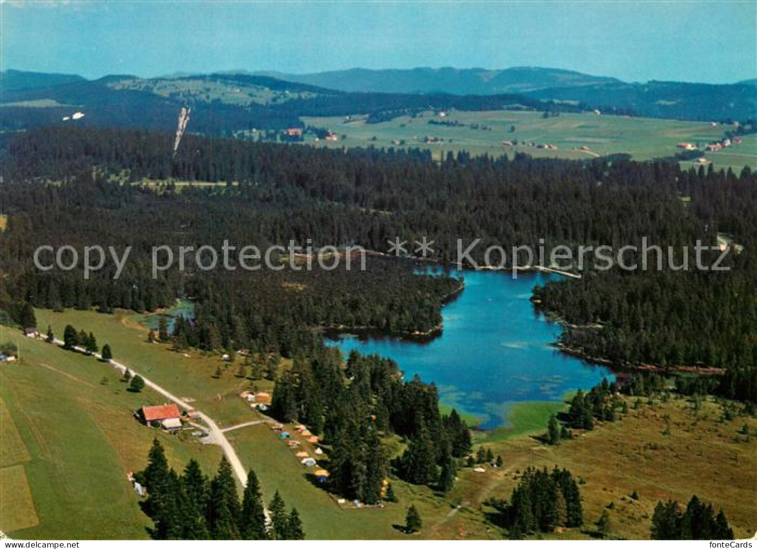 13340096 Etang De La Gruere Vue Aérienne Collection Lumières Et Couleurs Sur Le  - Otros & Sin Clasificación