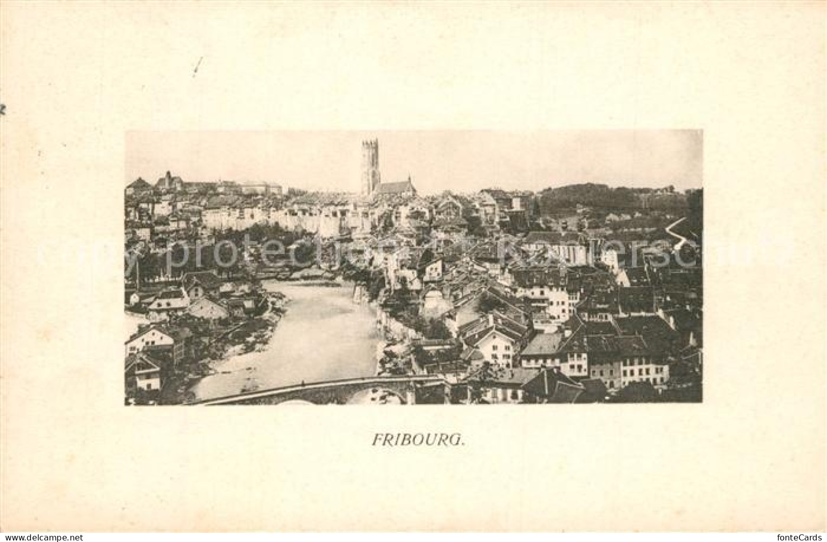 13334566 Fribourg FR Stadtpanorama Serie Mignon Fribourg FR - Other & Unclassified