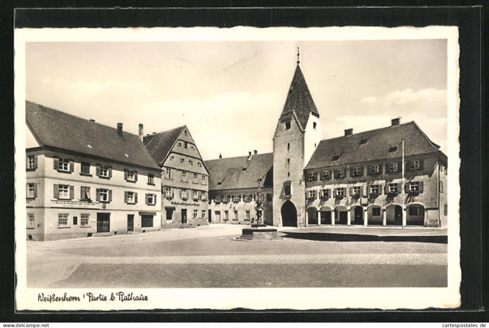 AK Weissenhorn, Partie Beim Rathaus  - Weissenhorn