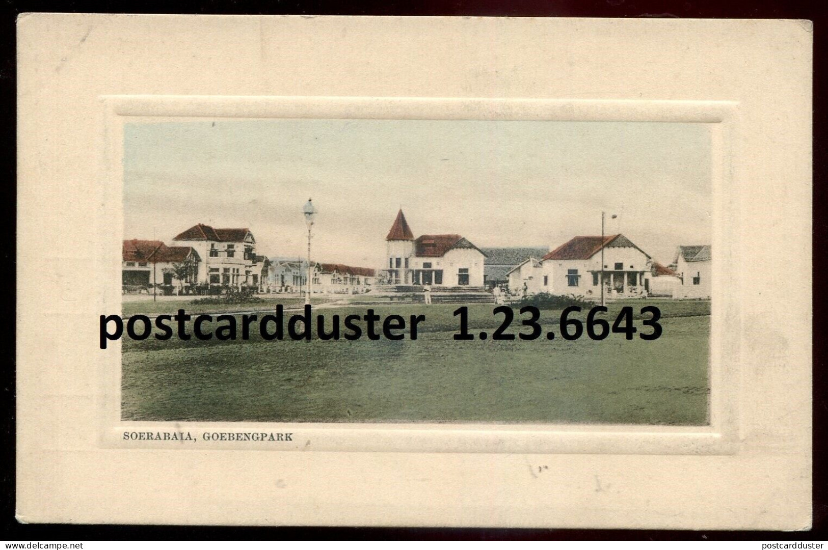 INDONESIA Soerabala Surabaya Postcard 1910s Goebengpark (h3611) - Indonésie