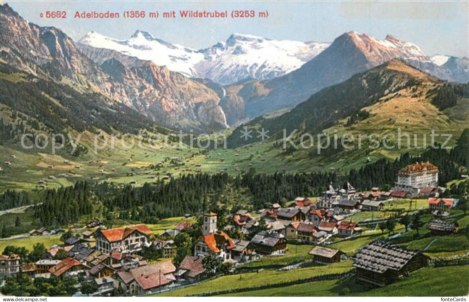 13297156 Adelboden Fliegeraufnahme Mit Wildstrubel Adelboden - Altri & Non Classificati