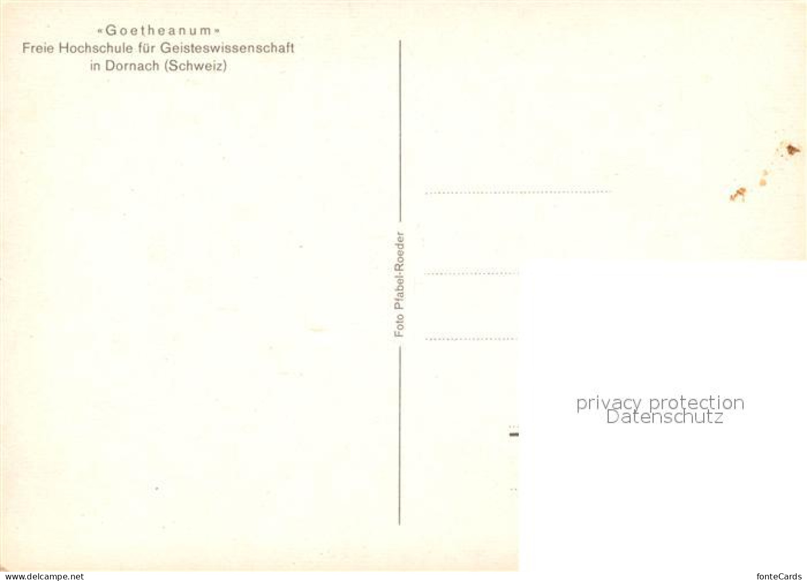 13241846 Dornach SO Goetheanum Freie Hochschule Geisteswissenschaft Dornach SO - Sonstige & Ohne Zuordnung