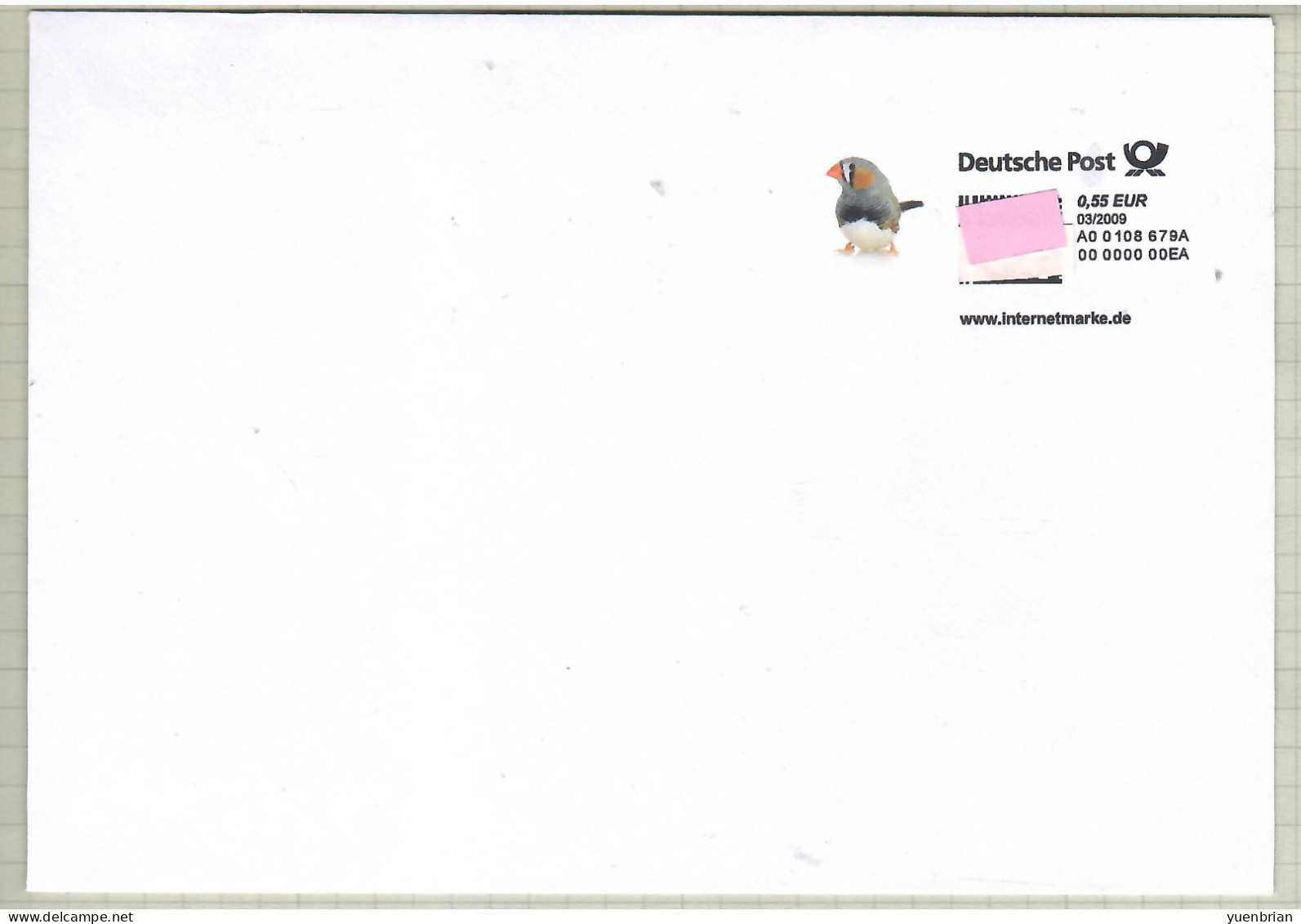Germany 2009, Postal Stationary, Self-Service Franking Label On Cover, MNH** - Andere & Zonder Classificatie