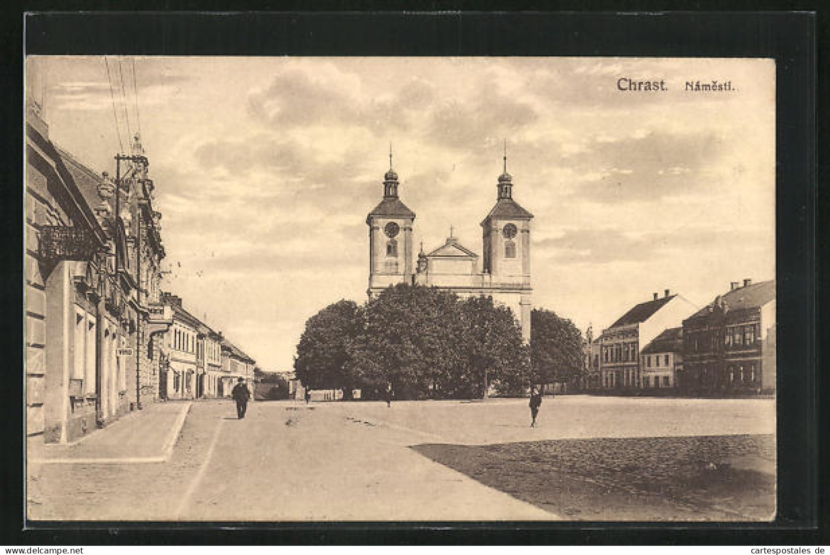 AK Chrast, Námestí, Blick Nach Kirche  - Czech Republic