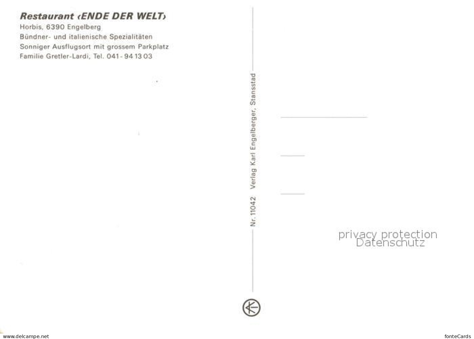 13234746 Engelberg OW Restaurant Ende Der Welt Horbis Winterpanorama Alpen Engel - Otros & Sin Clasificación