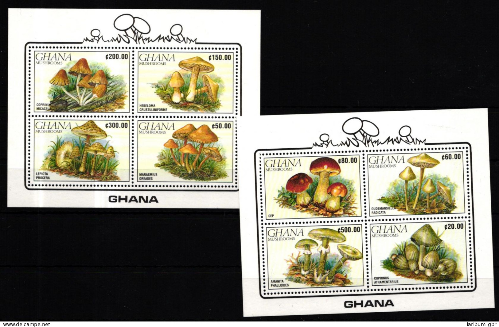 Ghana Block 164 Und Block 165 Postfrisch Pilze #JF846 - Ghana (1957-...)